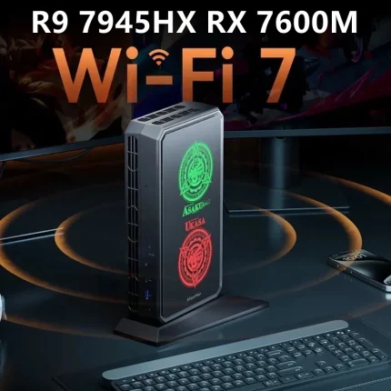 AtomMan-Mini PC Gaming G7 Pt AMD Ryzen 9 7945HX RX 7600M XT 8G Win 11, ordenador con certificado AMD Advantage, WiFi7