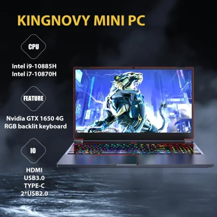 Potente ordenador portátil para videojuegos, 16,1 pulgadas, 144Hz, FHD, tipo IPS, procesador Intel Core i9-10885H, GeForce GTX 1650, Windows 11 Pro