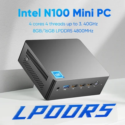 Mini ordenador para juegos de 12ª generación, Intel N100, Quad Core, LPDDR5, 16GB, 4800MHz, Windows 11 Pro, con HDMI2.0, DP, 2x4K, 4USB, barato