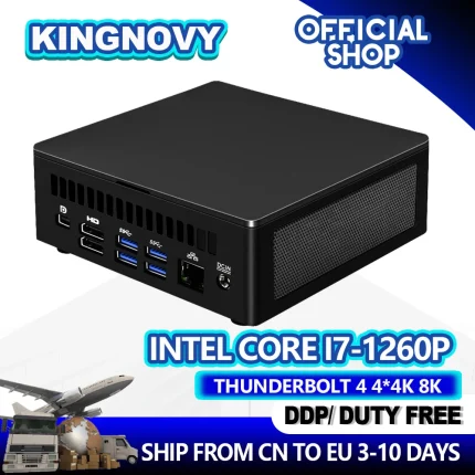 Mini PC Intel NUC de 12ª generación, i7-1260P, gráficos Iris XE, Windows 11, último ordenador de escritorio Thunderbolt 4 2 x HDMI DP 4 * pantalla WiFi 6